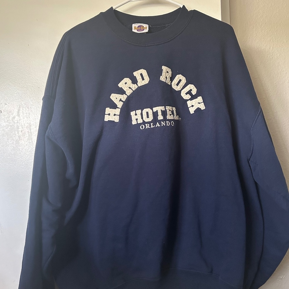 Hard Rock Hotel Vintage Long Sleeve Sweatshirt Long Sleeve Size X Large